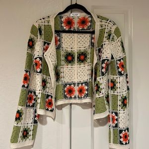 Granny square cardigan jacket